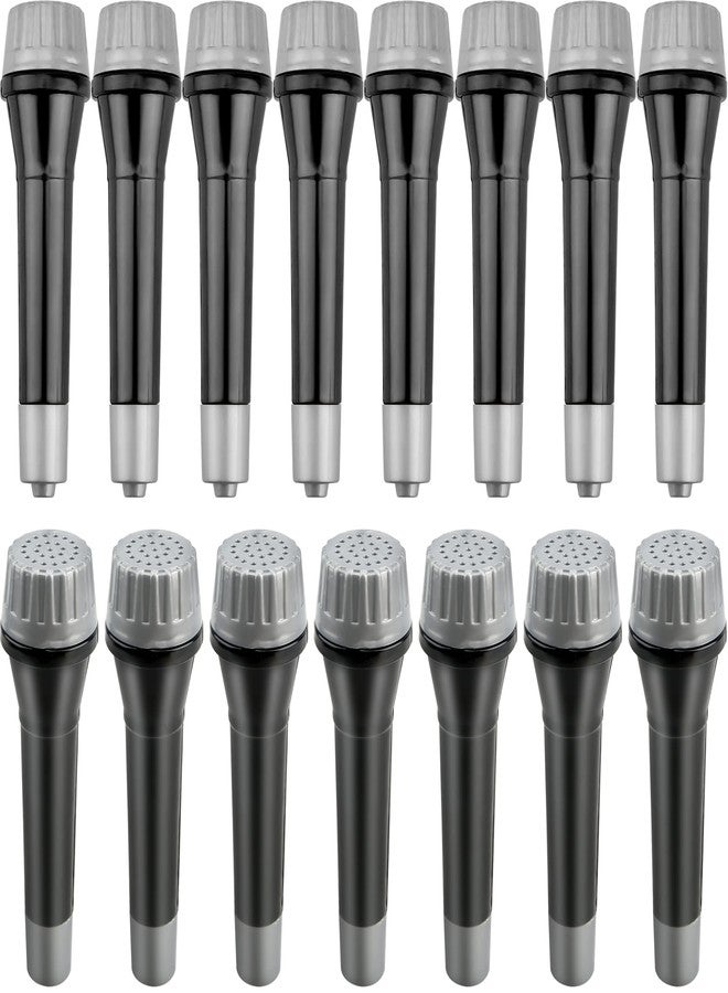 Haconba 20 Pack Microphone Toy Plastic Stage Fake Mic Costume Prop for Cosplay Stage Play Birthday Karaoke Party Favors (Color Set 1) - Image 1